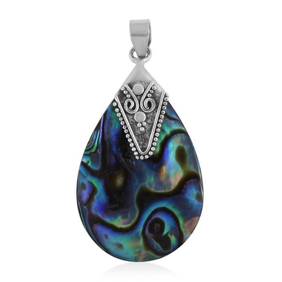 Abalone Shell Pendant in Sterling Silver - Picture 1 of 3